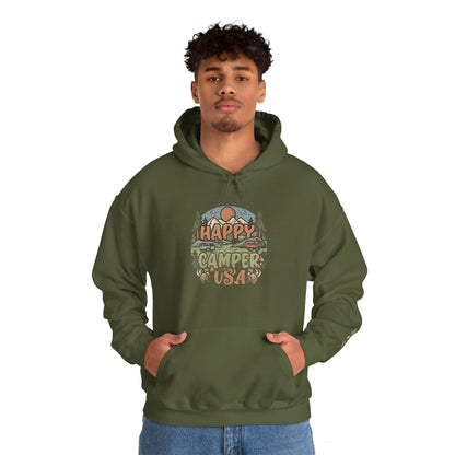Happy Camper Scenic USA Unisex Heavy Blend™ Hooded Sweatshirt