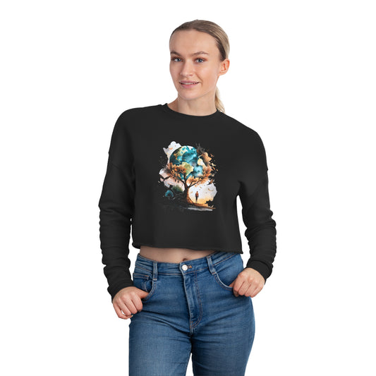 Tree of Life Collection Women's Cropped Sweatshirt