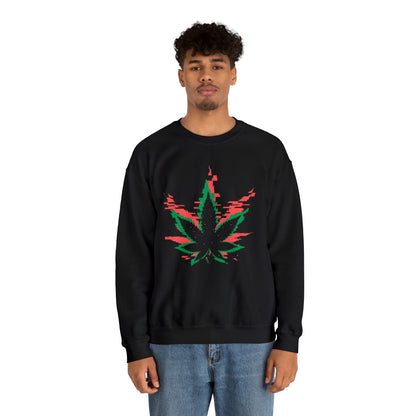 Weed Leaf Design by Kaylianna Woods Unisex Heavy Blend™ Crewneck Sweatshirt