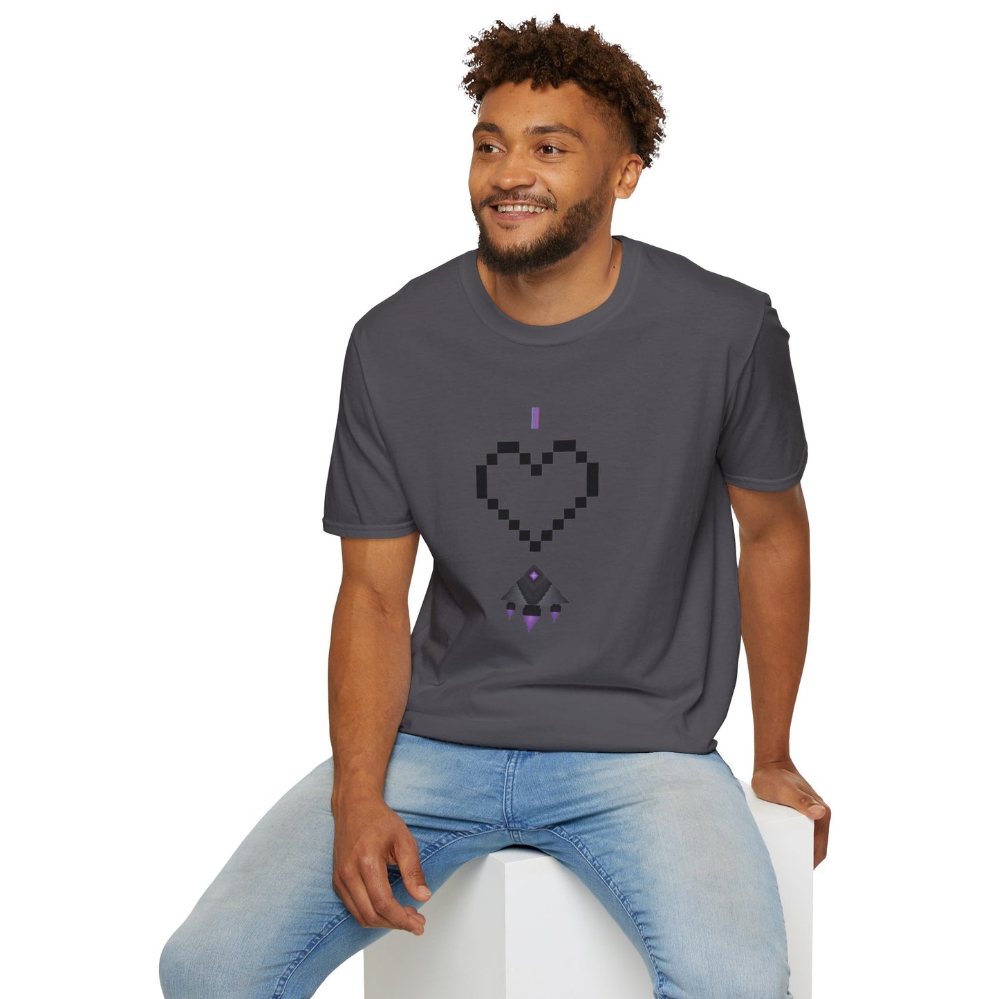 "I Love Spaceships" Pixel Art T-Shirt Collection