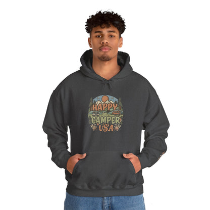 Happy Camper Scenic USA Unisex Heavy Blend™ Hooded Sweatshirt