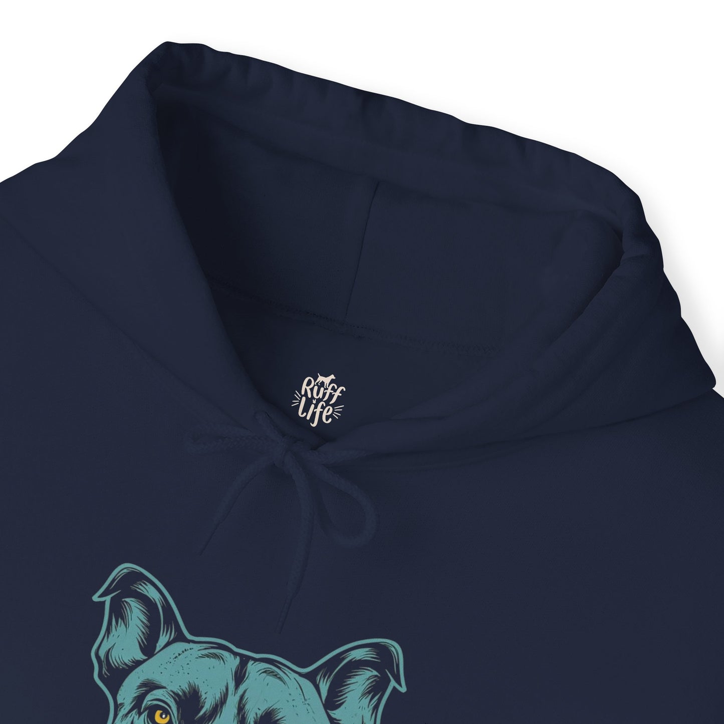 Pit Bull Blue Portrait Collection Unisex Heavy Blend™ Hooded Sweatshirt