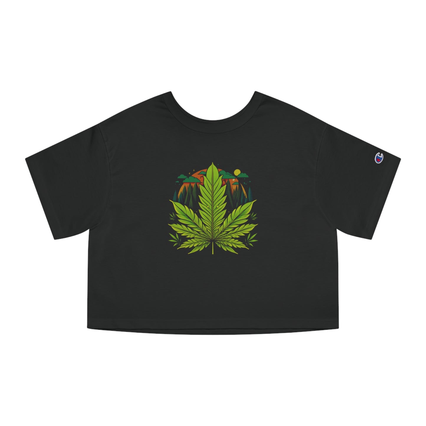 High On Life Pot Leaf Collection Cropped T-Shirt