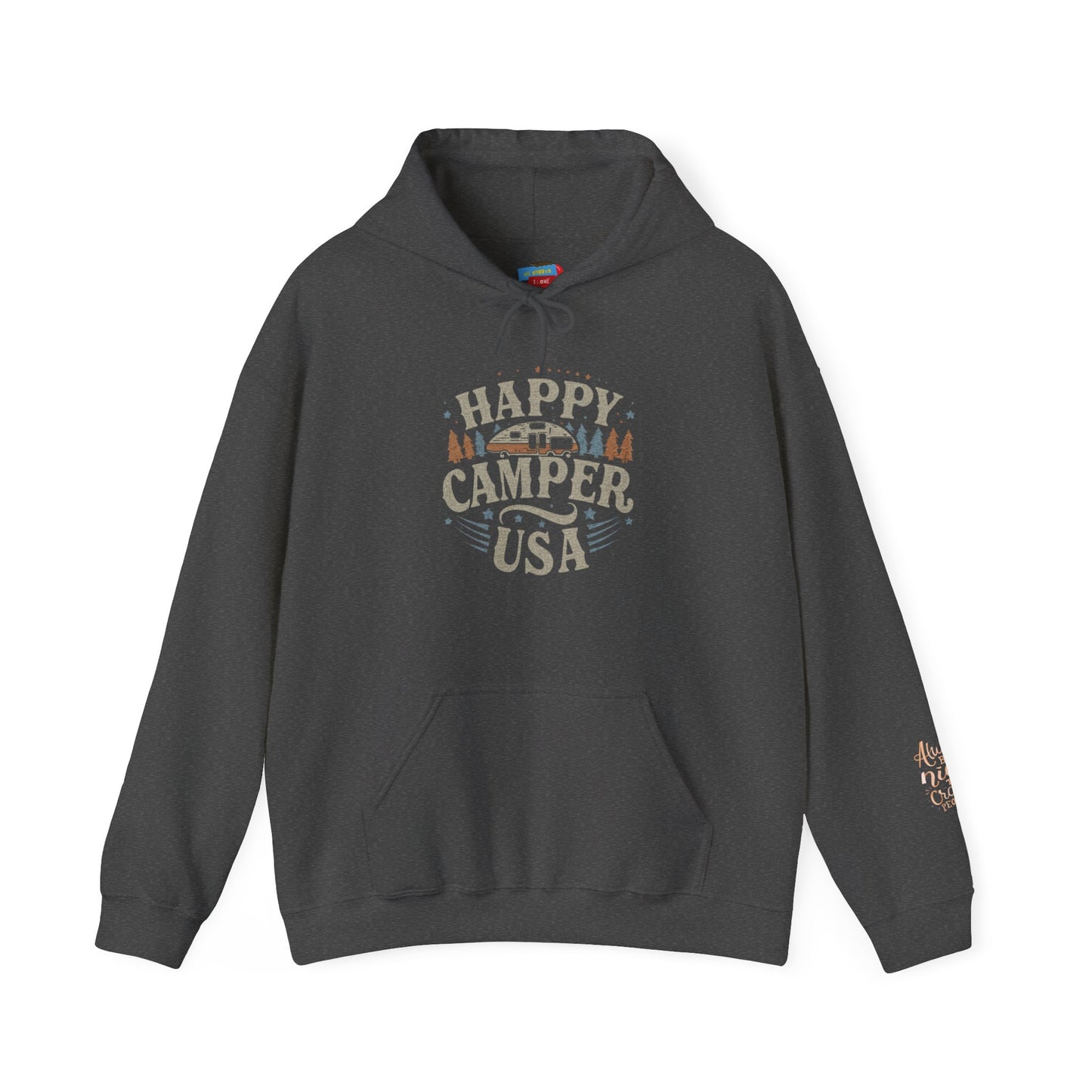 Happy Camper USA Unisex Heavy Blend™ Hooded Sweatshirt