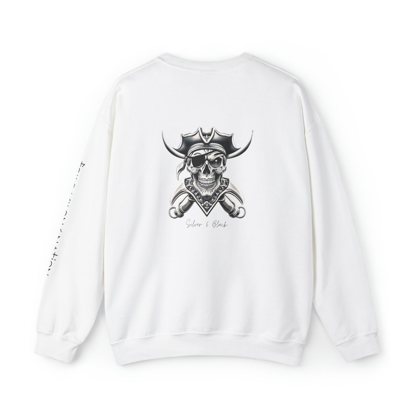 Silver & Black Skull Collection Unisex Heavy Blend™ Crewneck Sweatshirt