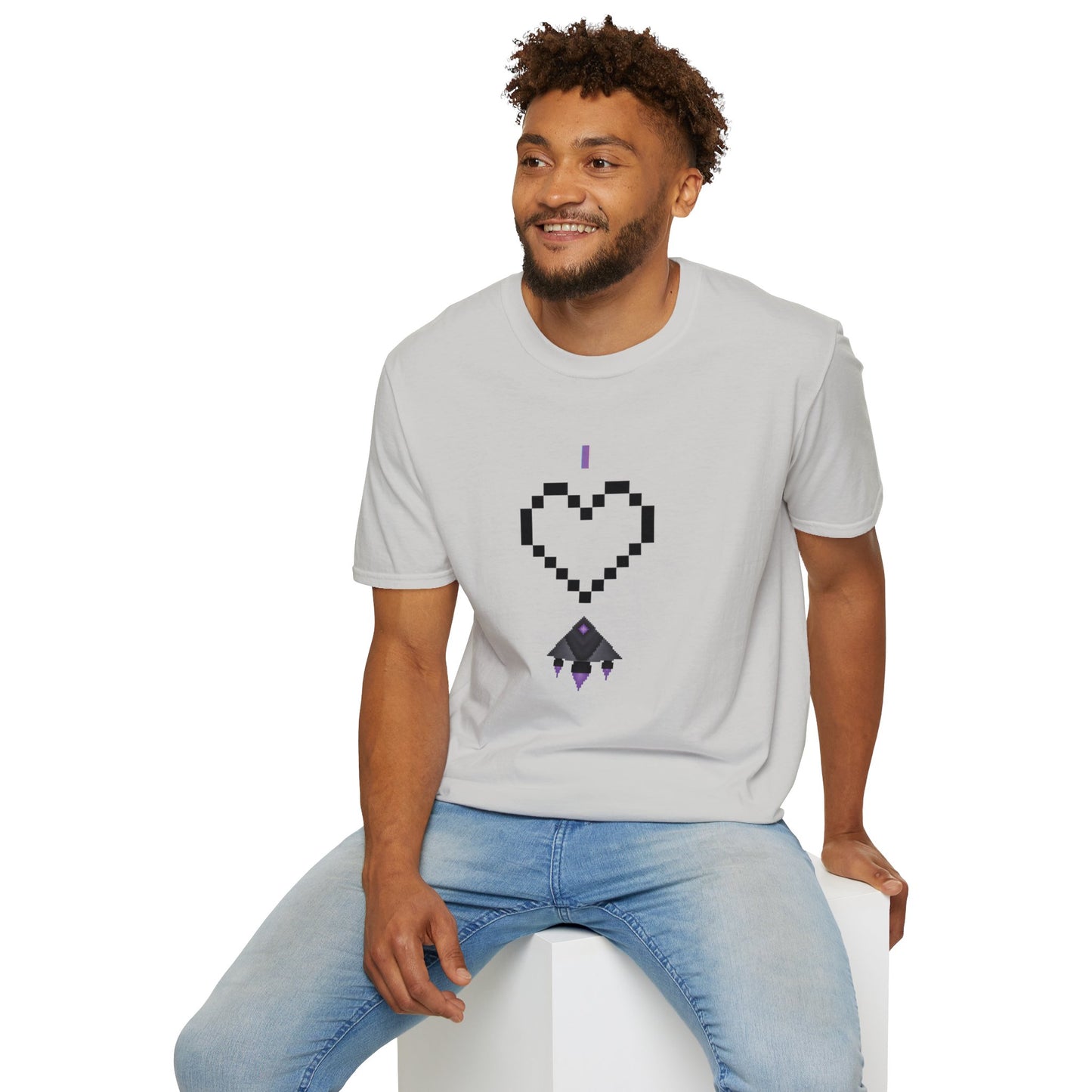 "I Love Spaceships" Pixel Art T-Shirt Collection