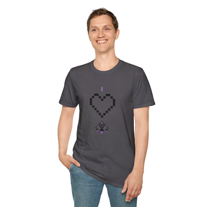 "I Love Spaceships" Pixel Art T-Shirt Collection