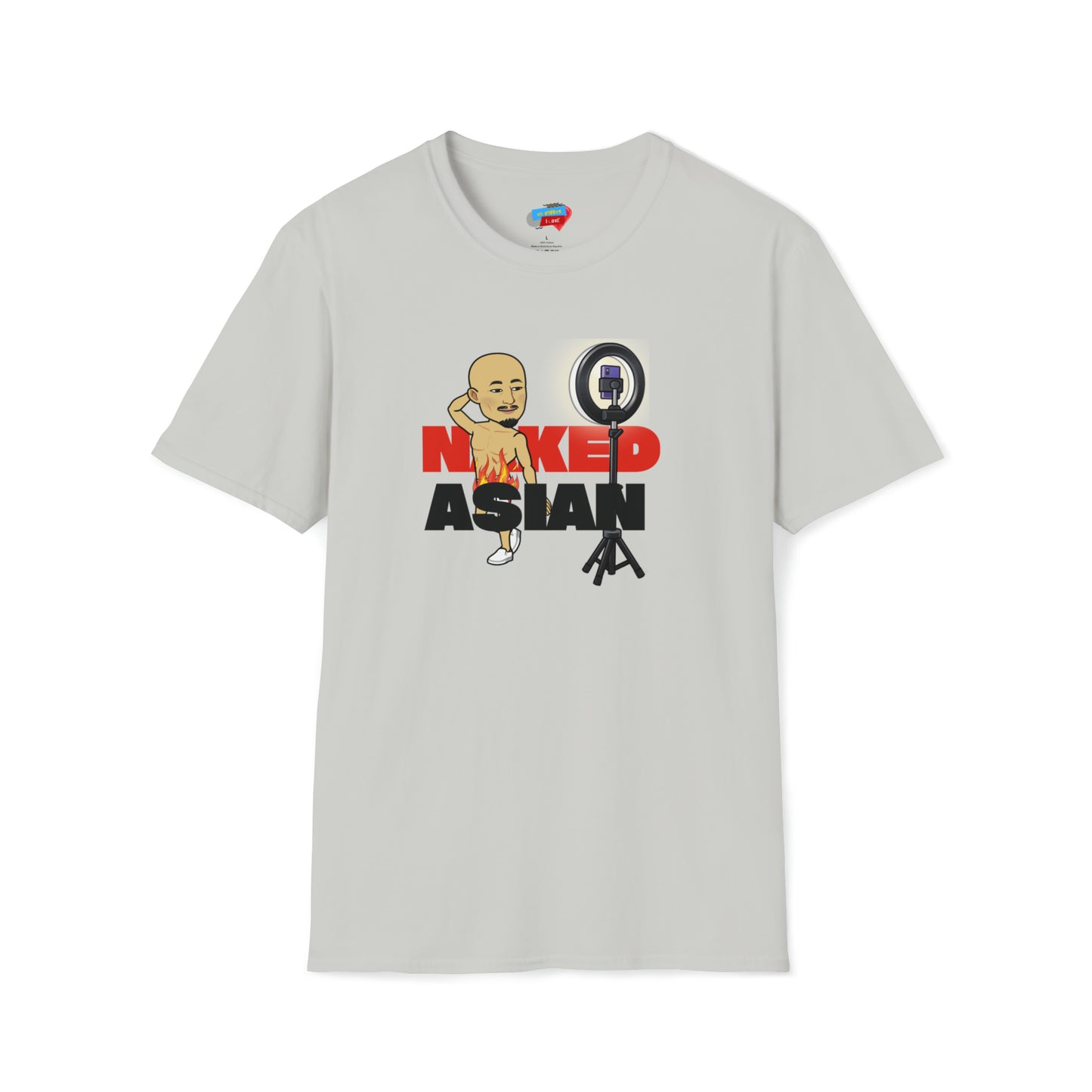 Naked Asian Selfie Unisex Softstyle T-Shirt