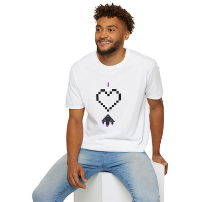 "I Love Spaceships" Pixel Art T-Shirt Collection