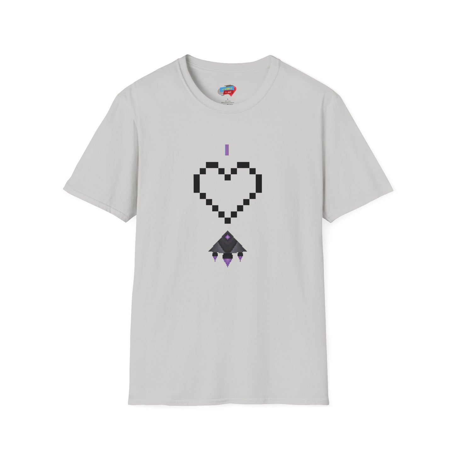 "I Love Spaceships" Pixel Art T-Shirt Collection