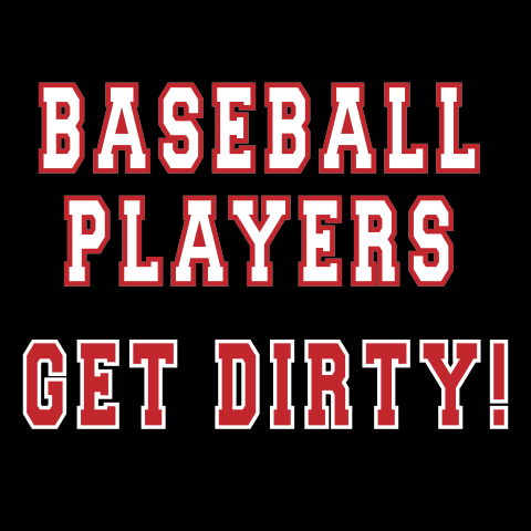 BASEBALL PLAYERS GET DIRTY! Men's Pullover Hoodie
