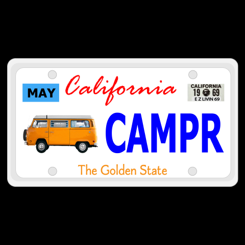 CAMPR California License Plate Men's Tee
