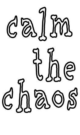 calm the chaos Ladies' Racer Back Tank Top