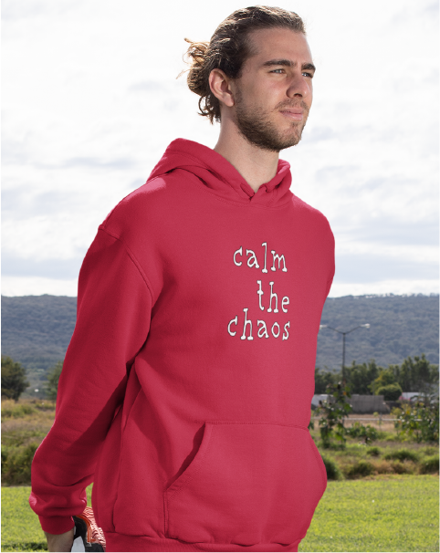 Calm The Chaos Men's Pullover Hoodie